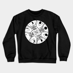 Owl, Goat and the Moon Crewneck Sweatshirt